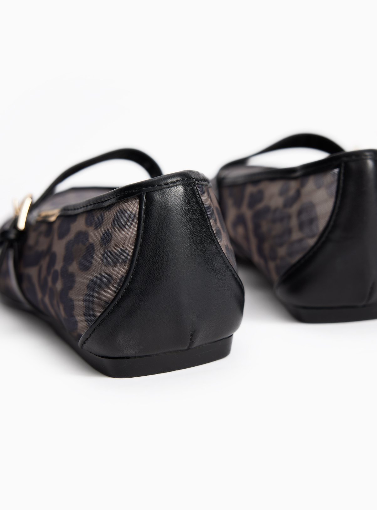 Animal Print Mesh Ballerina Shoes 3 - Image 4 thumbnail